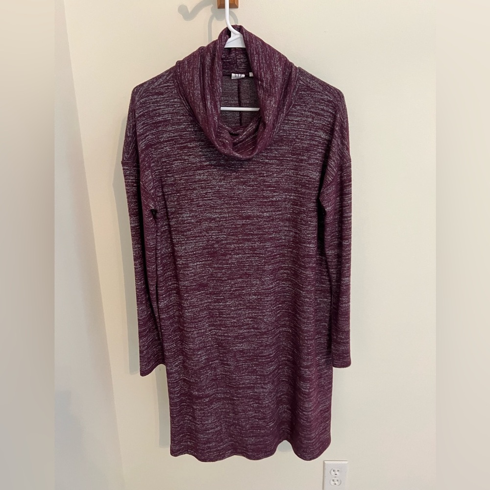 GAP Maroon Cowl Neck Sweater Dress